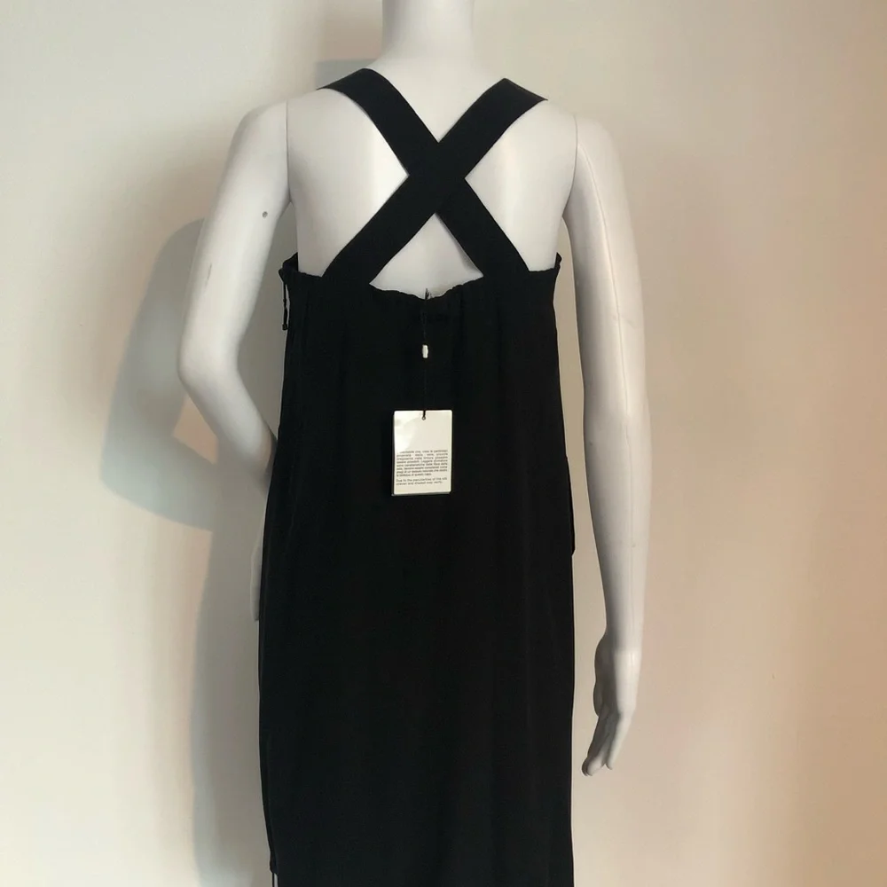 ⭕️ PRICE FIRM GF Ferre (Designer behind Dior) Silk Dress with Crisscrossed Back - Picture 5 of 5